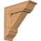 Ekena Millwork Traditional Traditional Smooth Bracket w/ Offset Brace, Western Red Cedar, 7 1/2"W x 22"D x 22"H BKT0806X22X22TRA01SWR - alternate 1
